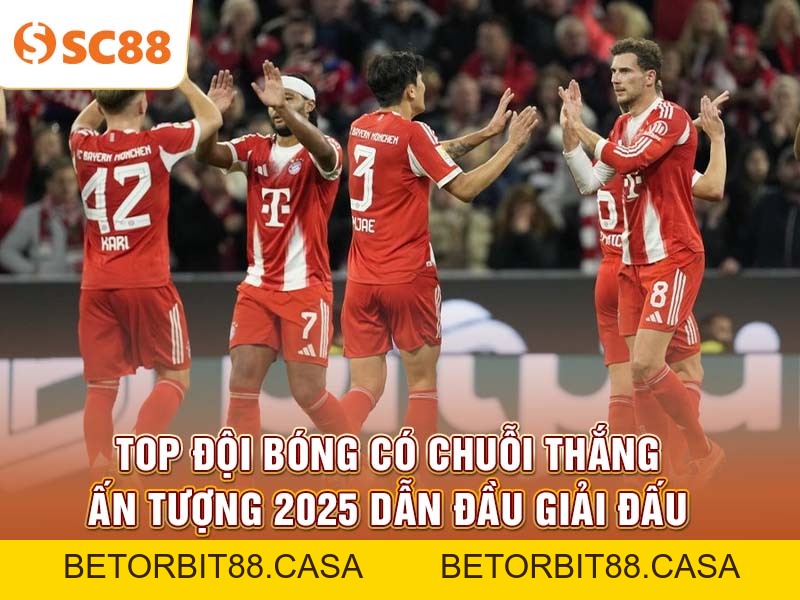 Top đội bóng có chuỗi thắng ấn tượng 2026 dẫn đầu giải đấu - BETORBIT88