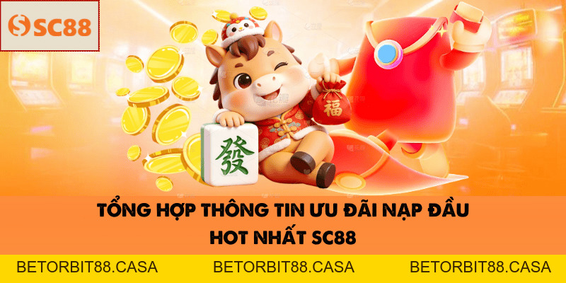 Khuyến Mãi Nạp Lần Đầu SC88 Nhận Thưởng Cực Hấp Dẫn Hot 2026 - BETORBIT88